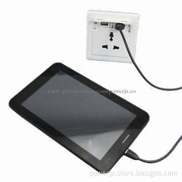 High Quality Silver USB Charging Wall Socket/USB Multiple Socket Wall Sockets